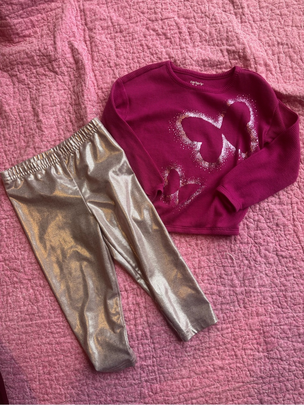 Carter's Metallic Gold Girls Leggings